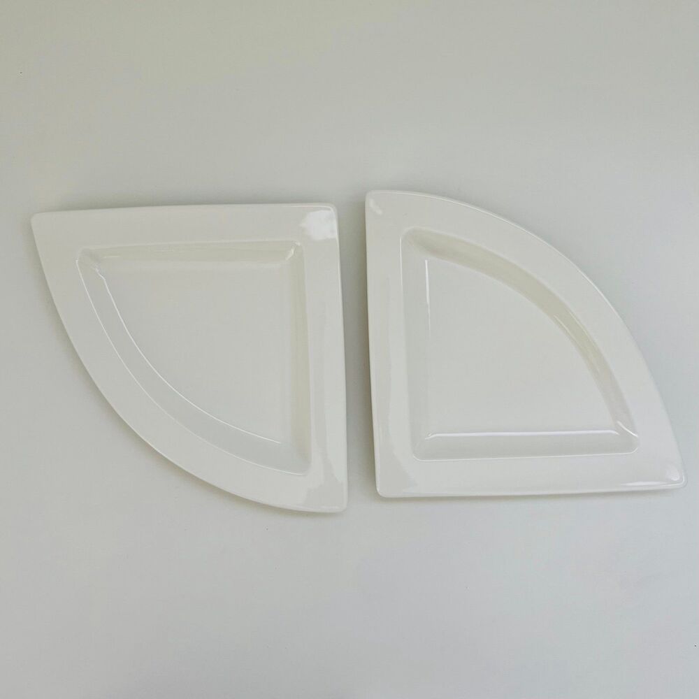 VILLEROY & BOCH New Wave Caffe Triangular Salad Appetizer Plates, Set of 2